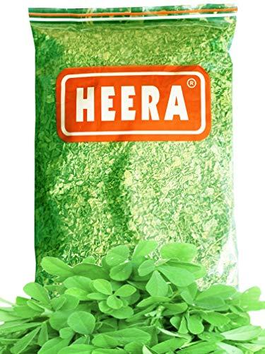 HEERA HEERA® Kasuri Methi , Fenugreek Leaves, Dried Methi Leaves, Pan Methi , Marwadi Methi , Sukha Methi (100gms)
