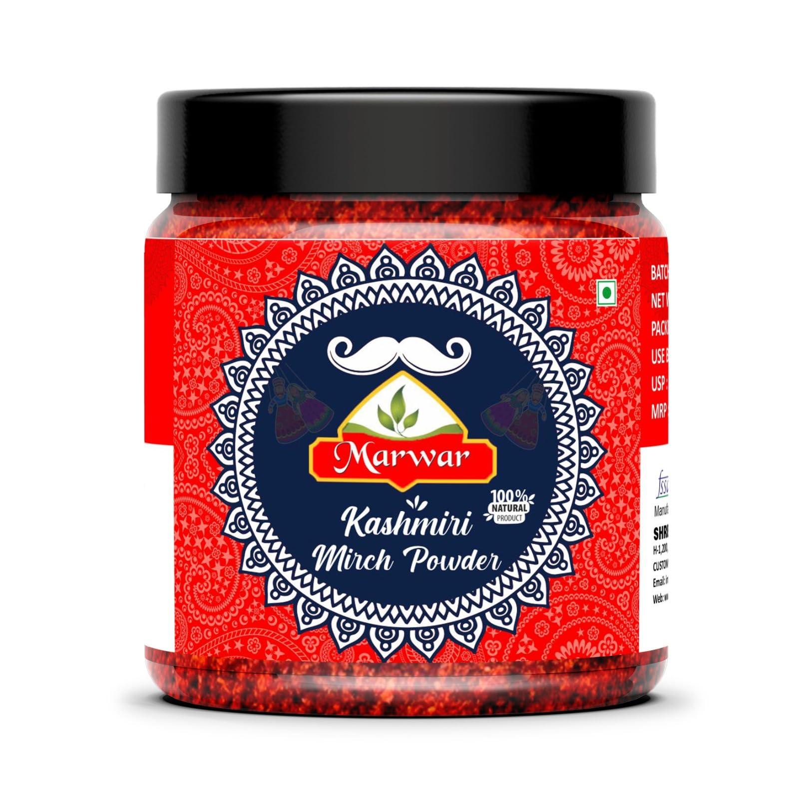 MARWAR Marwar Kashmiri Red chili Powder (Kashmiri Lal Mirch Powder) 800gm Pack