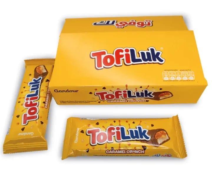 Generic Gandour Tofiluk Caramel Crunch 2 Biscuit Bar 24 Pieces (24 X 27.5g), 660g