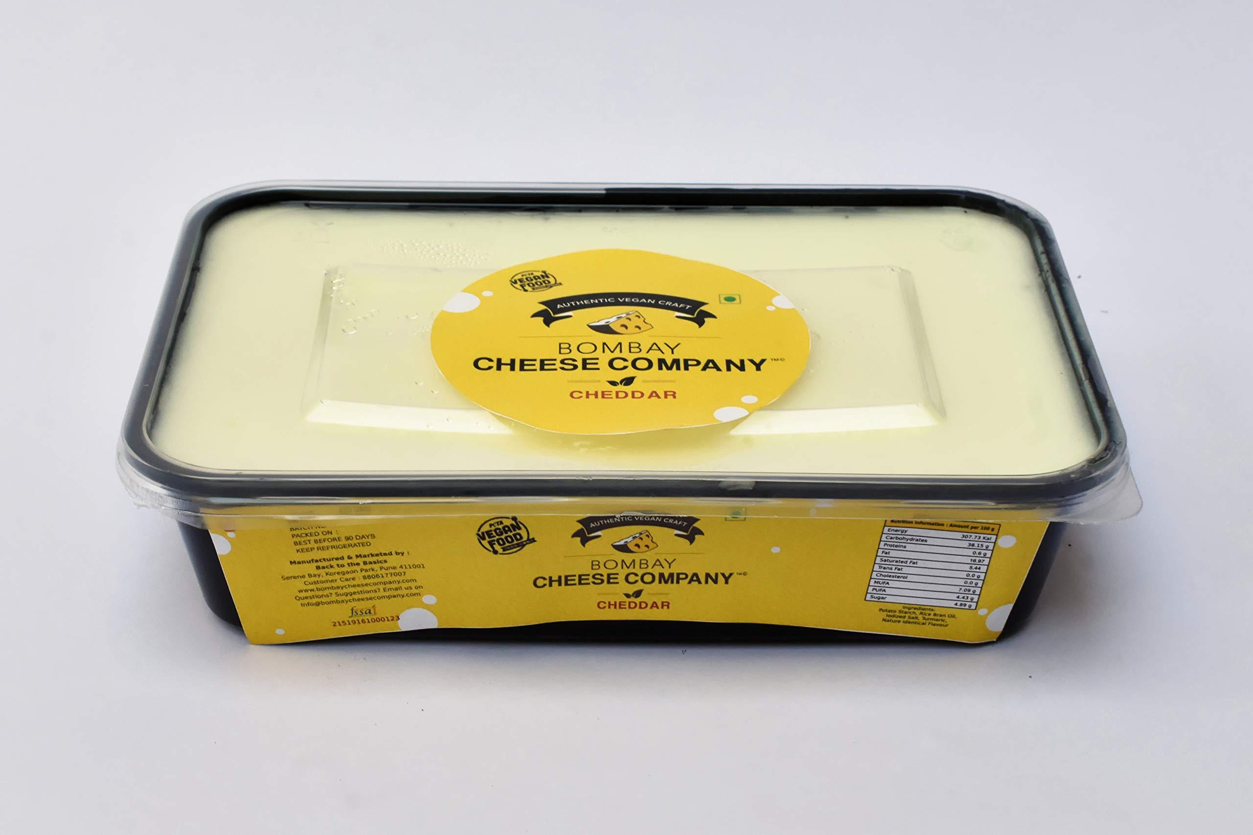 BOMBAY CHEESE COMPANY - AUTHENTIC VEGAN CRAFT BOMBAY CHEESE COMPANY - AUTHENTIC VEGAN CRAFT Bombay Cheese Company Plant Based Cheddar Indulgence Pack (375 Gms / 13.23 Oz)