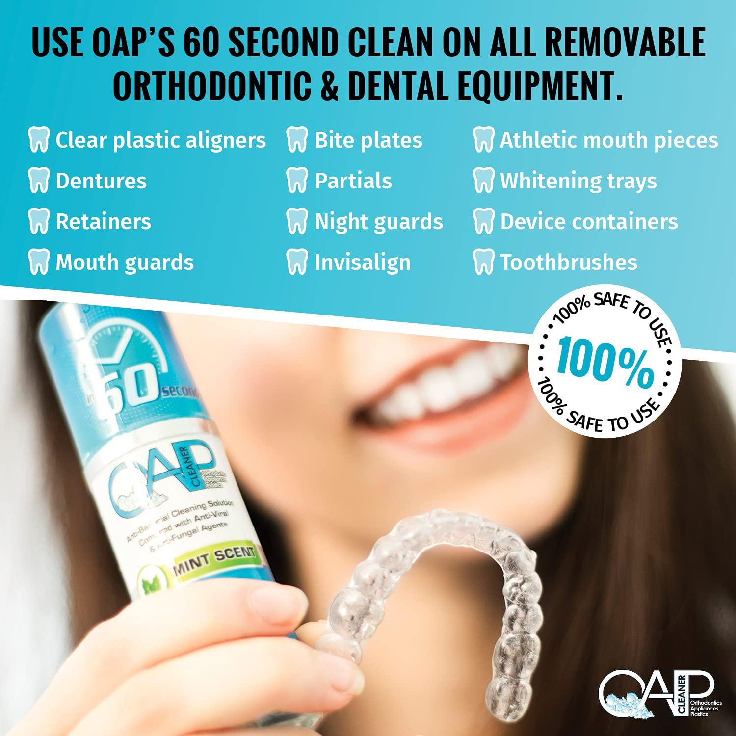 OAP OAP Cleaner - Cleans and Sterilizes Removeable Dental and Ortho Appliances - Foam