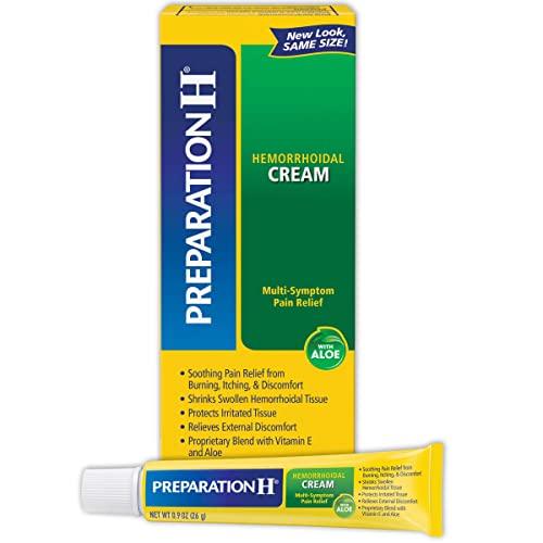 Preparation H PREPARATION H Hemorrhoid Symptom Treatment Cream (0.9 Ounce Tube), Maximum Strength Multi-Symptom Pain Relief with Aloe