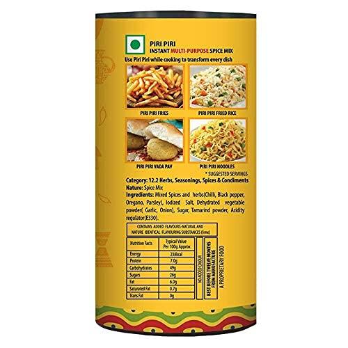 KEYA Keya Combo of Piri Piri Exotic Spices Mix 80gm, Garlic Bread Seasoning 50gm, Pack 2