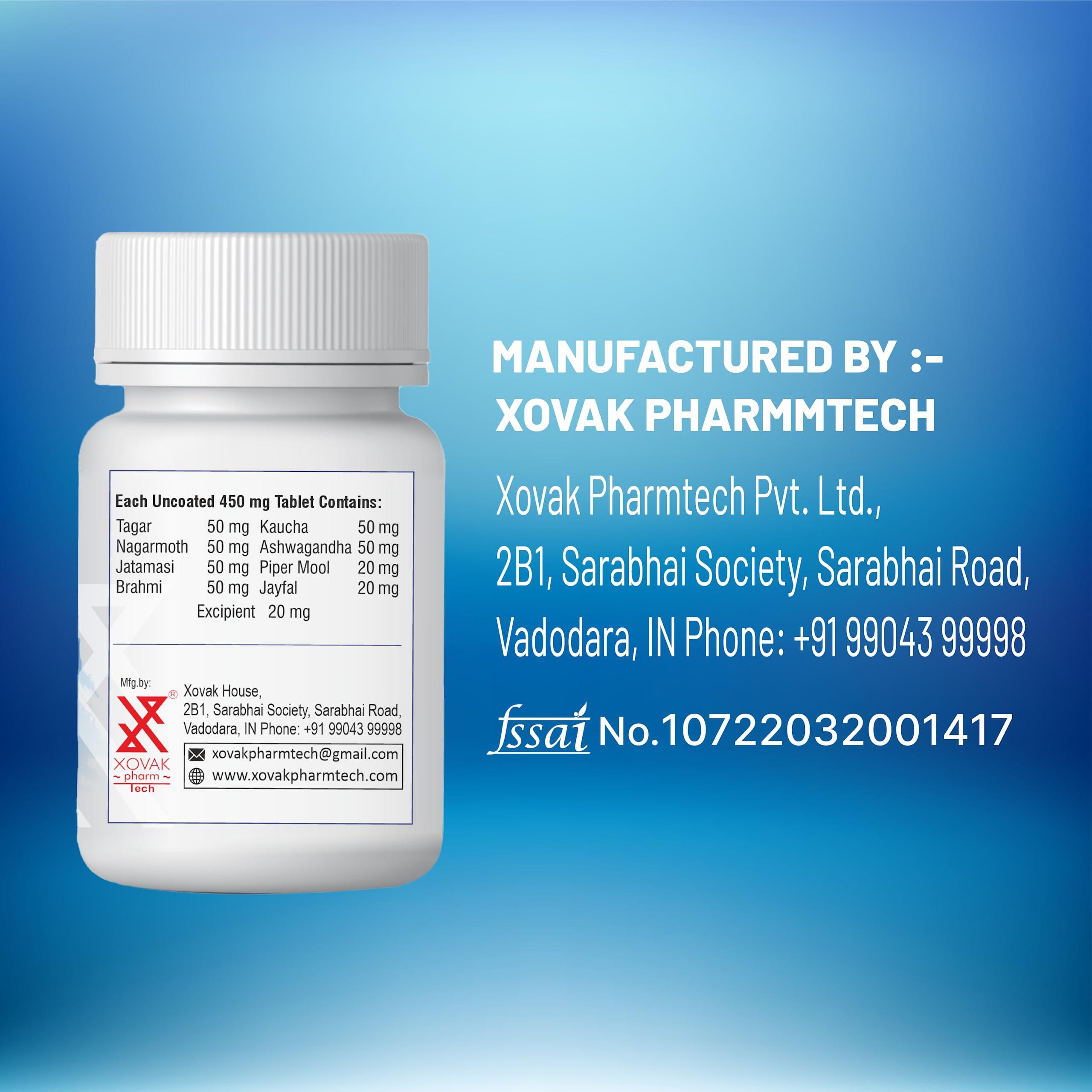 XOVAK PHARMTECH Parkikyor (Kampavata) Tablets | For Parkinson Medicine, shrinking, promote mental clarity and elevate mood | Xovak Pharmtech (PACK OF 1)