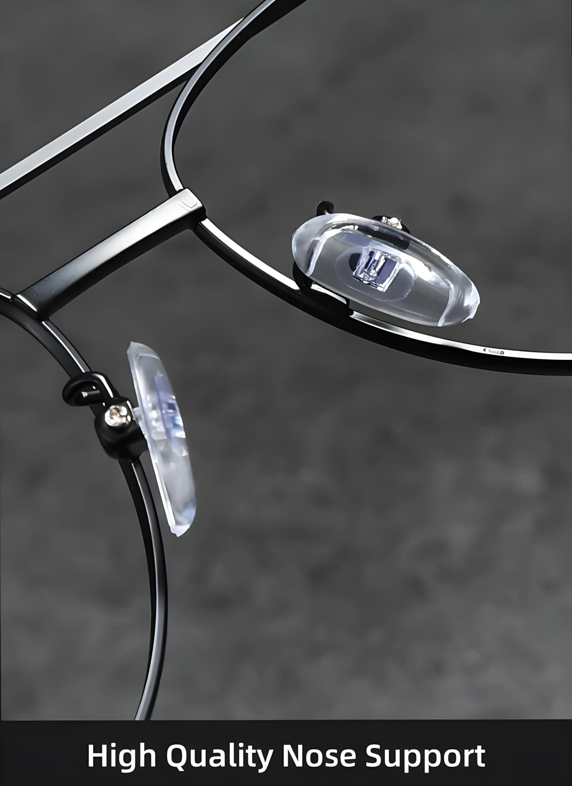 Roshfort Roshfort Lucky Bhaskar Zero Power Blue Cut Computer Glasses | Anti Glare, Lightweight & Blocks Harmful Rays | UV Protection Specs | Men & Women | Large | German101 (Black)