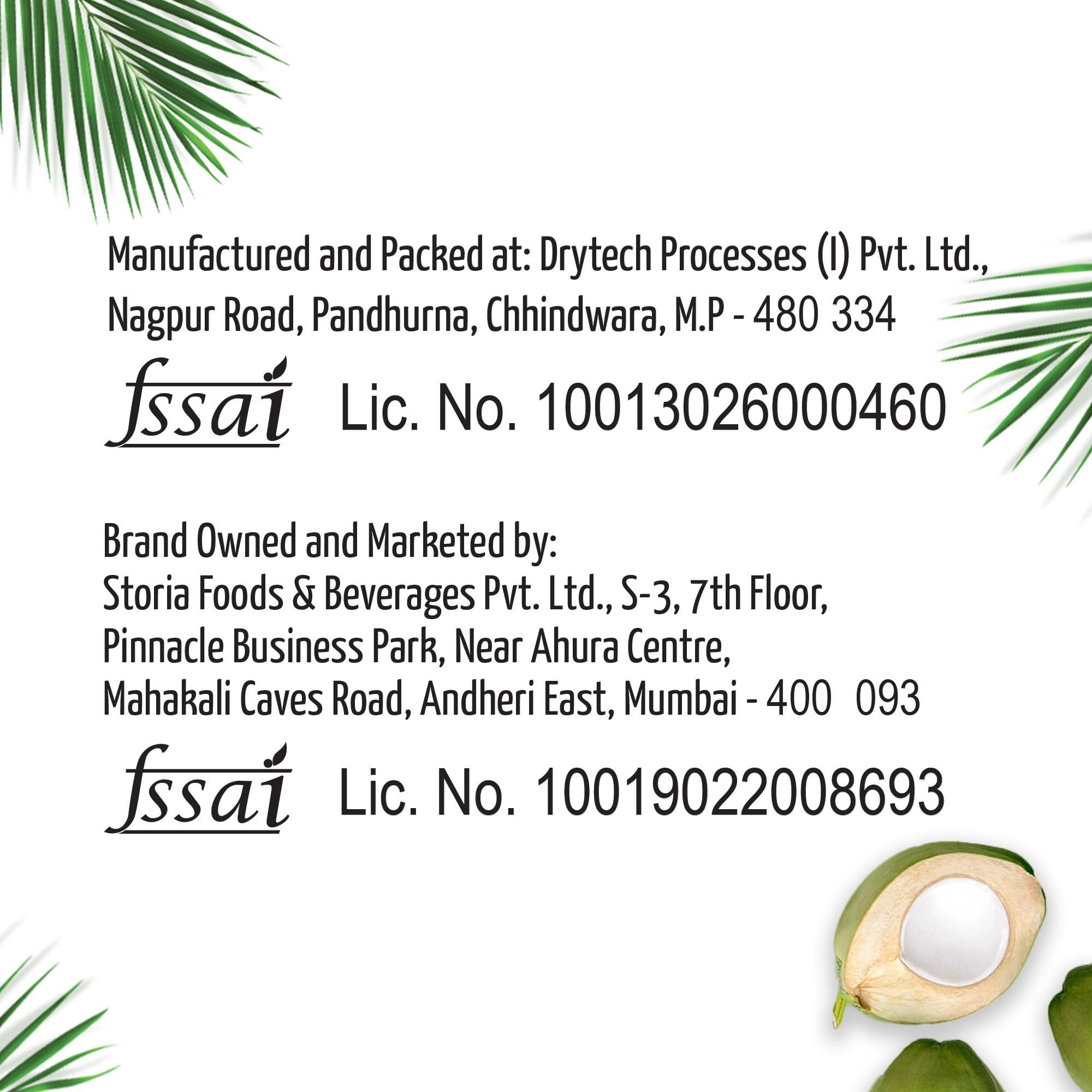 Storia Storia 100% Tender Coconut Water, No Added Sugar, No Added Flavours - 200ml PET (Pack of 30)