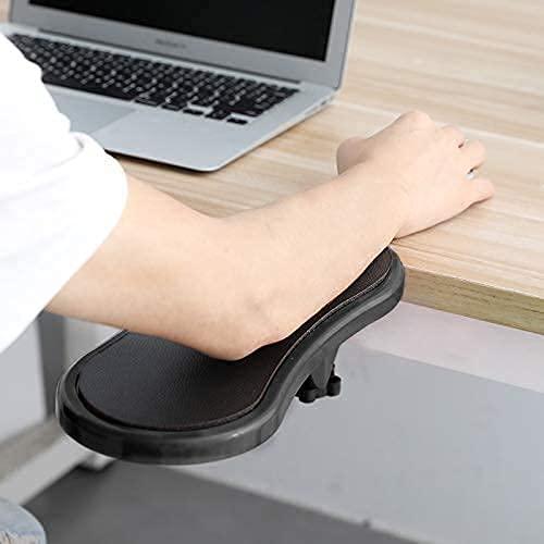 SHOPECOM SHOPECOM Arm Rest Pad, Arm Wrist Rests Hand Shoulder Protect Adjustable arm Support with Rotating arm Support Chair Extender for Home Office Desk Mouse Pads (black Pack of 1)