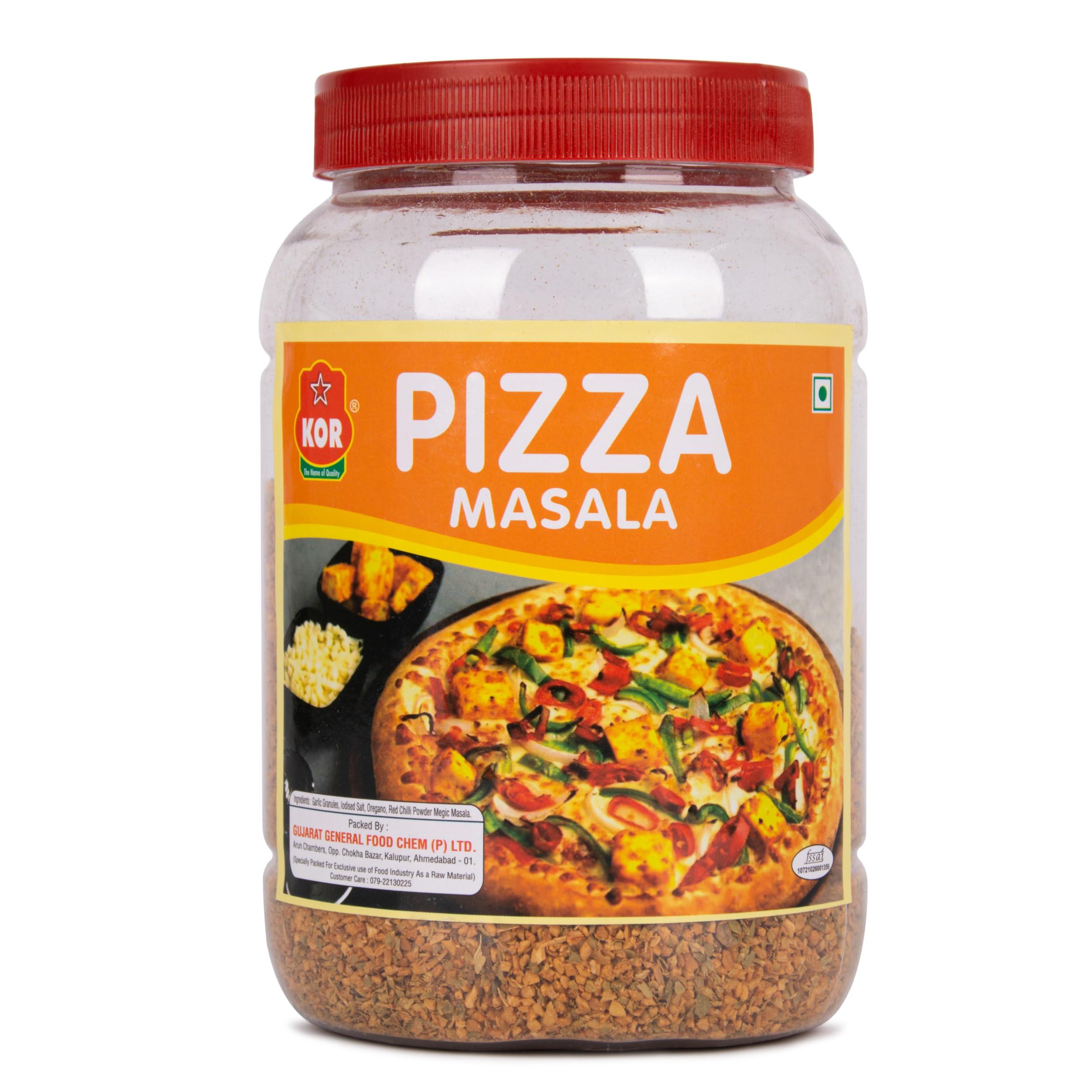 KOR KOR Pizza Masala 400g (Pack Of 1) / Italian Pizza Masala/Pizza Pasta macroni Noodle Masala/Pizza Seasonings/Seasoning for Pizza and Italian Foods