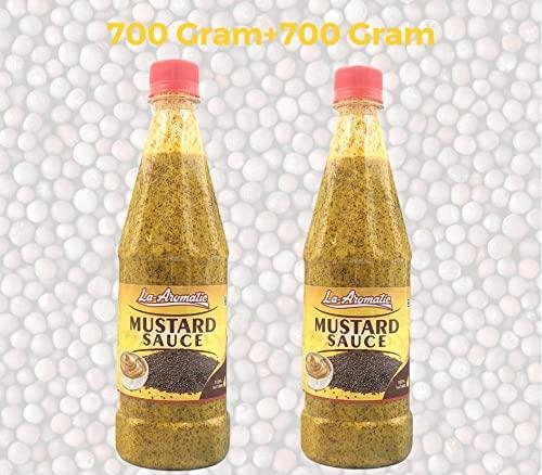 Aromatic La Aromatic All Natural Mustard Bengali Style Kasundi Sauce-700 Grams (Pack of 2)