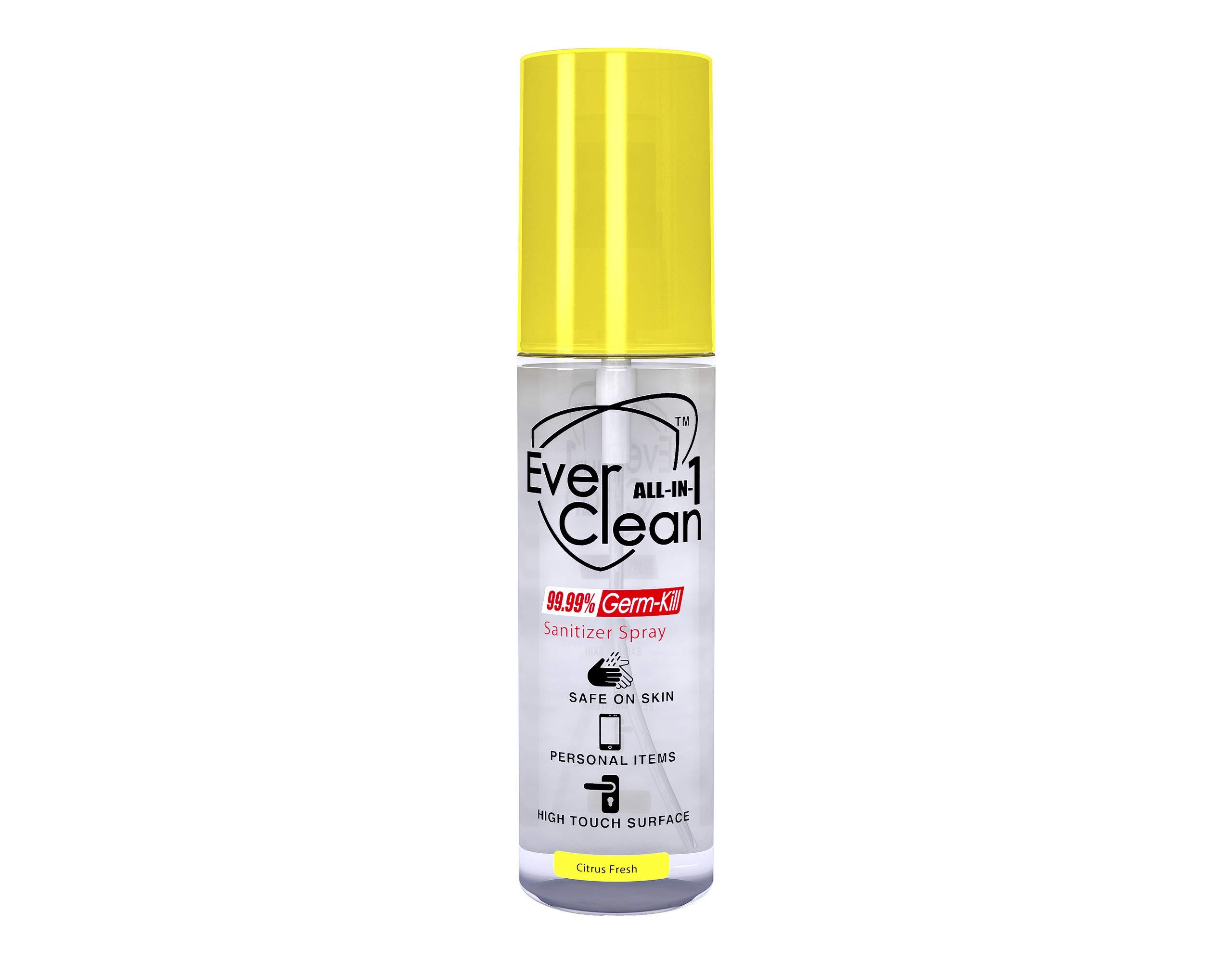 EverClean EverClean All in 1 Germ Kill Sanitizer Spray Citrus Fresh 50 mL(Pack of 6)