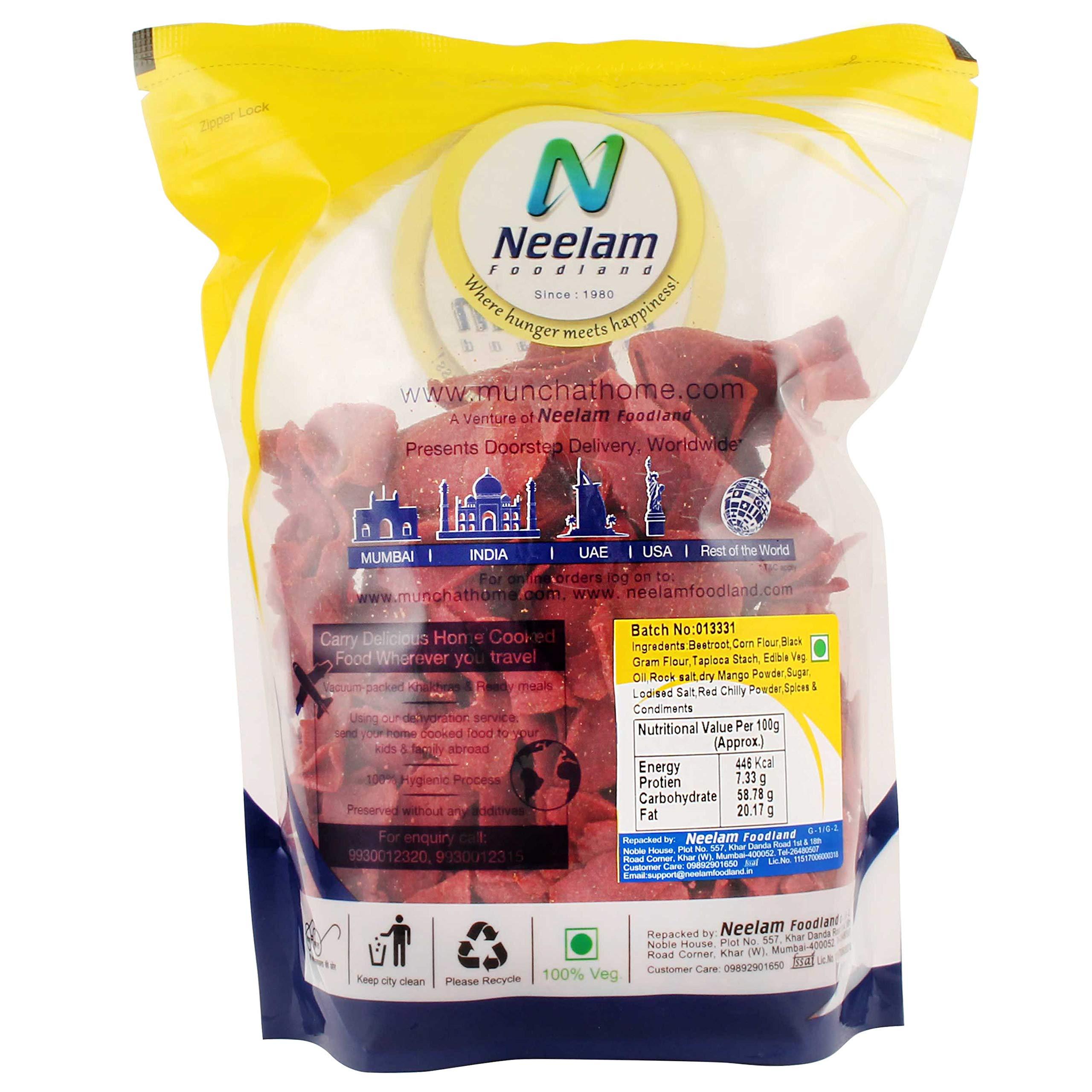 Neelam Foodland Neelam Foodland Special Beet Root Wafer 400G, Red