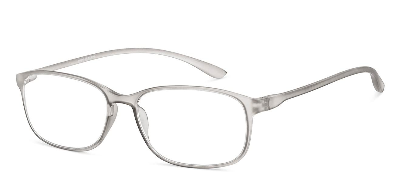 LENSKART PLUS Lenskart READERS | Grey Rectangular Full Rim Reading Eyeglasses | For Men & Women | For 2.5 Power | LR E13698