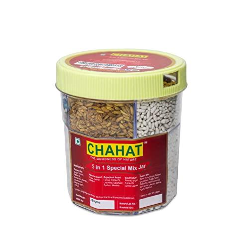 Chahat Chahat 5 in 1 Mix Mouth Freshener Sweet Fennel Seeds Mukhwas (Special Digestive Treat) After Meal Digestive Seeds