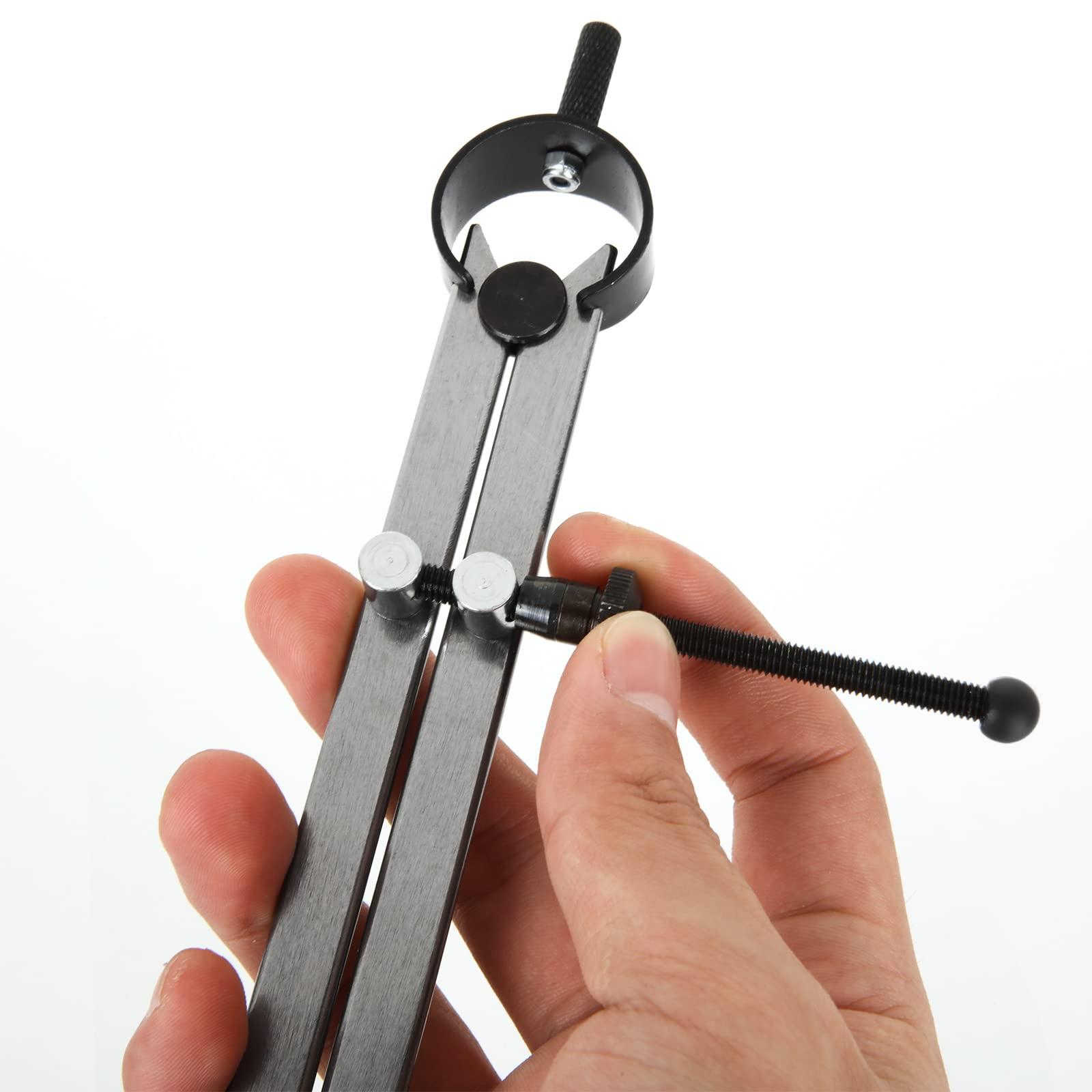 DAJAVE DAJAVE 3 Piece Spring Caliper / Divider Set, 8 inches Inside Spring Outside Divider Caliper Set, Calipers Measuring Tool for Wood Turning Lathe Projects, 8 to 10.9 Inches