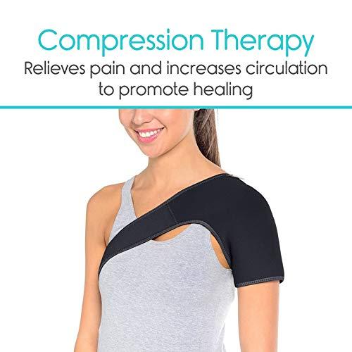 XClub Xclub Shoulder Brace & Rotator Cuff Support Brace for Men & Women, Shoulder Compression Sleeve with Pressure Pad is Ideal for Dislocated AC Joint, Labrum Tear & Frozen Shoulder Pain Relief.