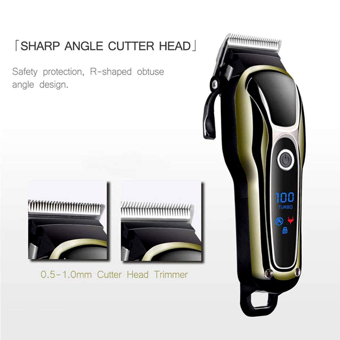 OSL OSL AC-DC Rechargeable Kemeii Cordless & Corded Waterproof Professional Hair Clipper Beard Mustache Trimmer Powerful Electric Razor for Men With LED Display Multicolor (6 Month Warranty)