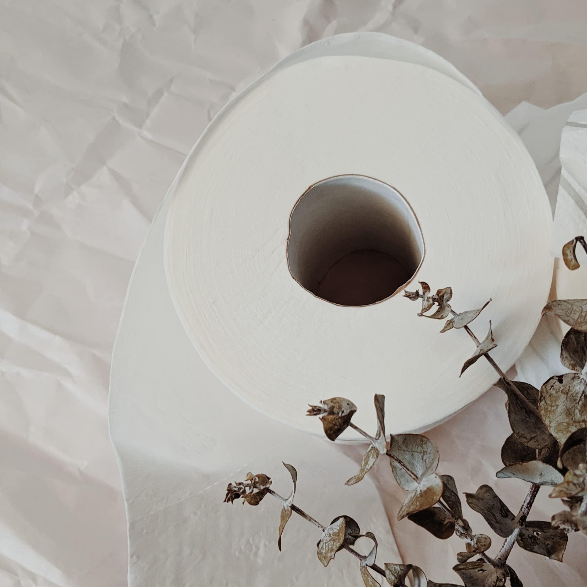 Ella Ella (1 kg) HRT Kitchen Tissue/Towel Paper Roll (Pack of 1) 100% Biodegradable Virgin Tissue Paper Eco Friendly Soft Highly Skin-Friendly Tissue/Paper Towel.