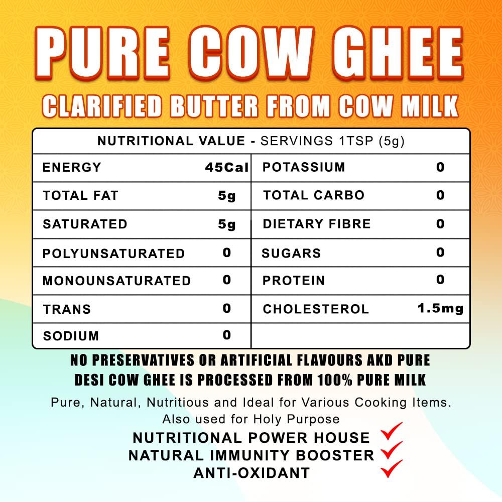 AKD Pure Desi Cow Ghee (1 Ltr.)