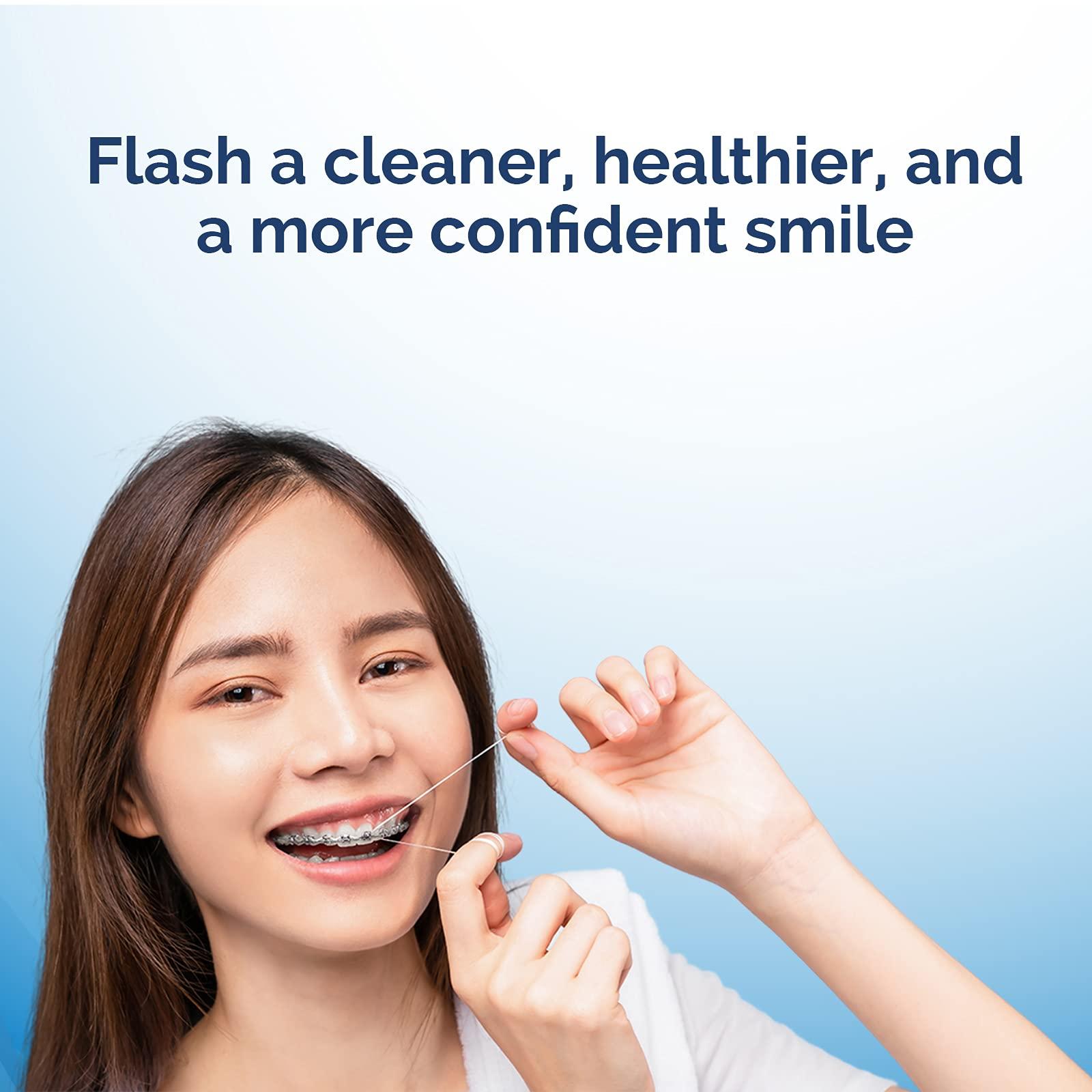 Thornton BEST Floss for Braces, Bridges and Implants, Flossing Aids, Threaders for Dental Floss - Thornton 3-in-1 Floss Threaders (100 strands)