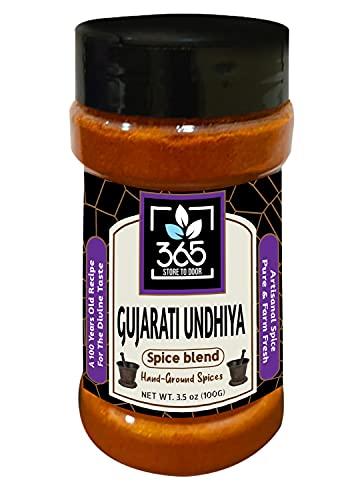 365 STORE TO DOOR 365 STORE TO DOOR Indian Spice – Gujarati Undhiya Masala, 100 gm | Homemade Powdered | for Healthy Cooking | Ready to use | All Seasonings Spices | Pure & Hygiene | Spice Mix – Pack of 1