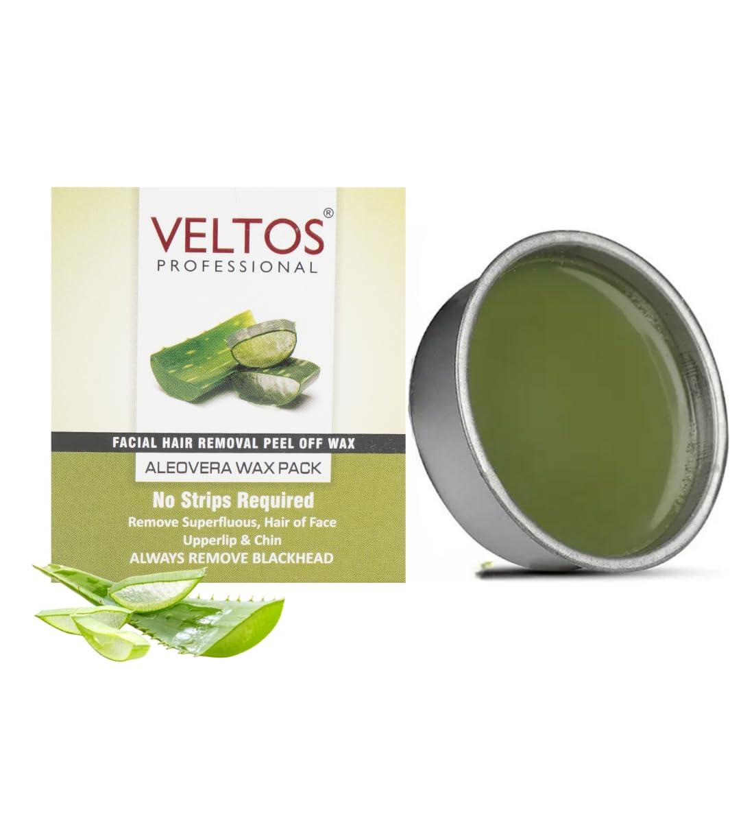 VELTOS Veltos Professional Facial Peel Off Katori Face Wax Combo Kit Pack of 3 (Aloe Vera, Apple Regular & Red Wine 80gm Each)