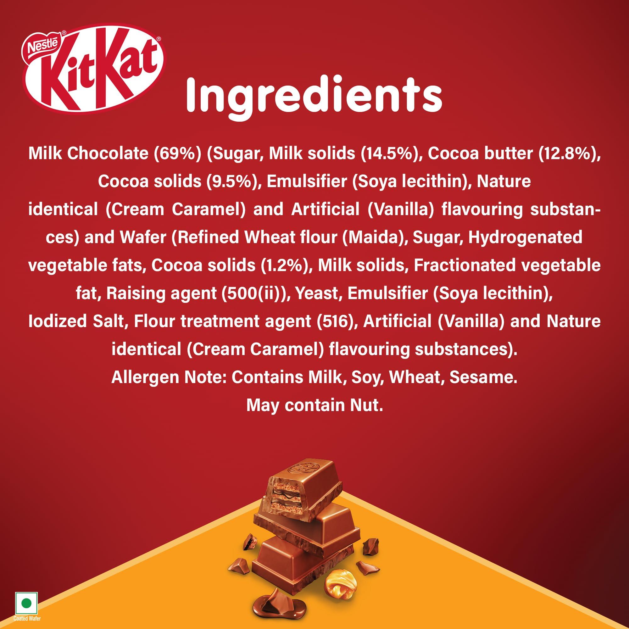 DESSERT DELIGHT (device) KIT KAT Caramel Chocolate Coated Wafer Bar, 50G X 12 Units, 600 Gram, Box