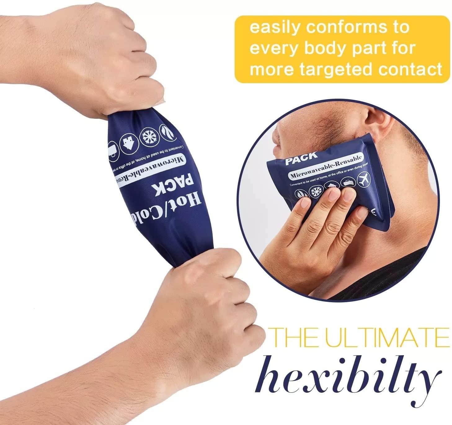 MobFest MobFest® Reusable Hot Cold Gel Pack Cold Compress Ice Pack Sports Injury Cooling Frozen Heat Thermal Pad for Pain Relief, Medium Size, Pack of 1