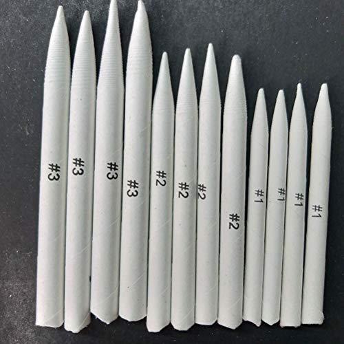HEALLILY 23 Pcs Stumps and Tortillions Set Sandpaper Pencil Sharpener Pointer Pencil Extension Tool and Eraser for Student Sketch Drawing Supplies