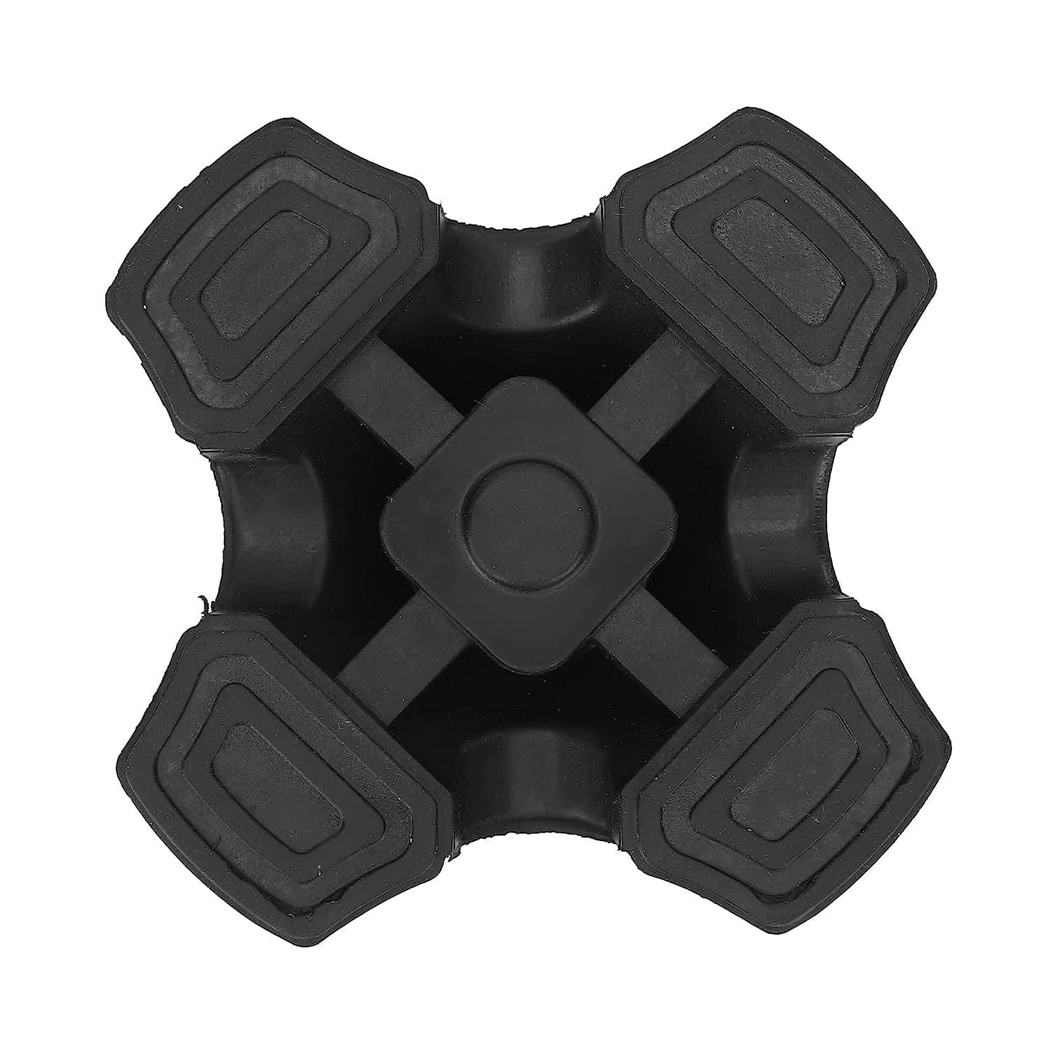 Generic Generic Quadruple Replacement Rubber Cane Tips, Stable Lightweight Wearproof Quad Support Cane Tip for Canes |