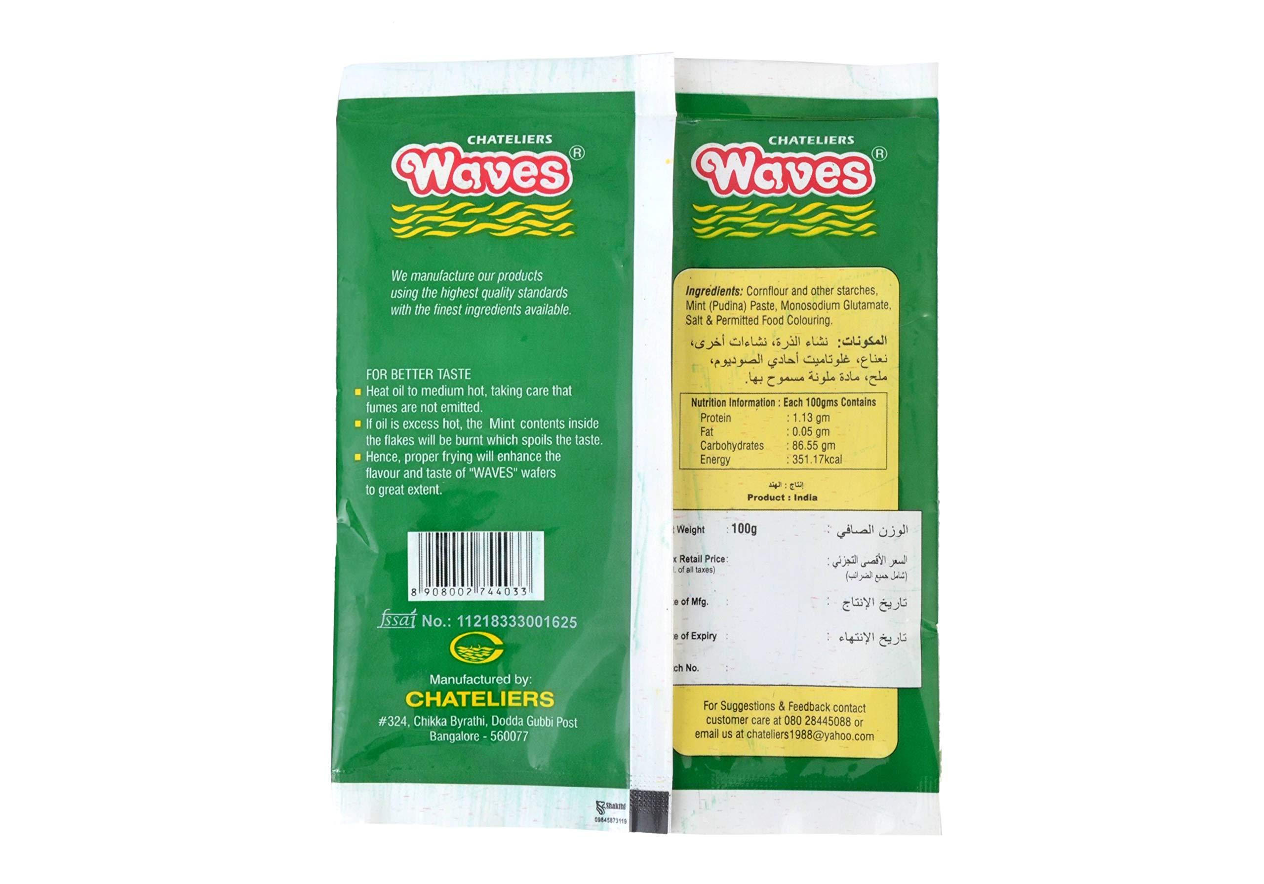 Chateliers Waves Chateliers Waves Pudina Wafers (100 Grams x 4)