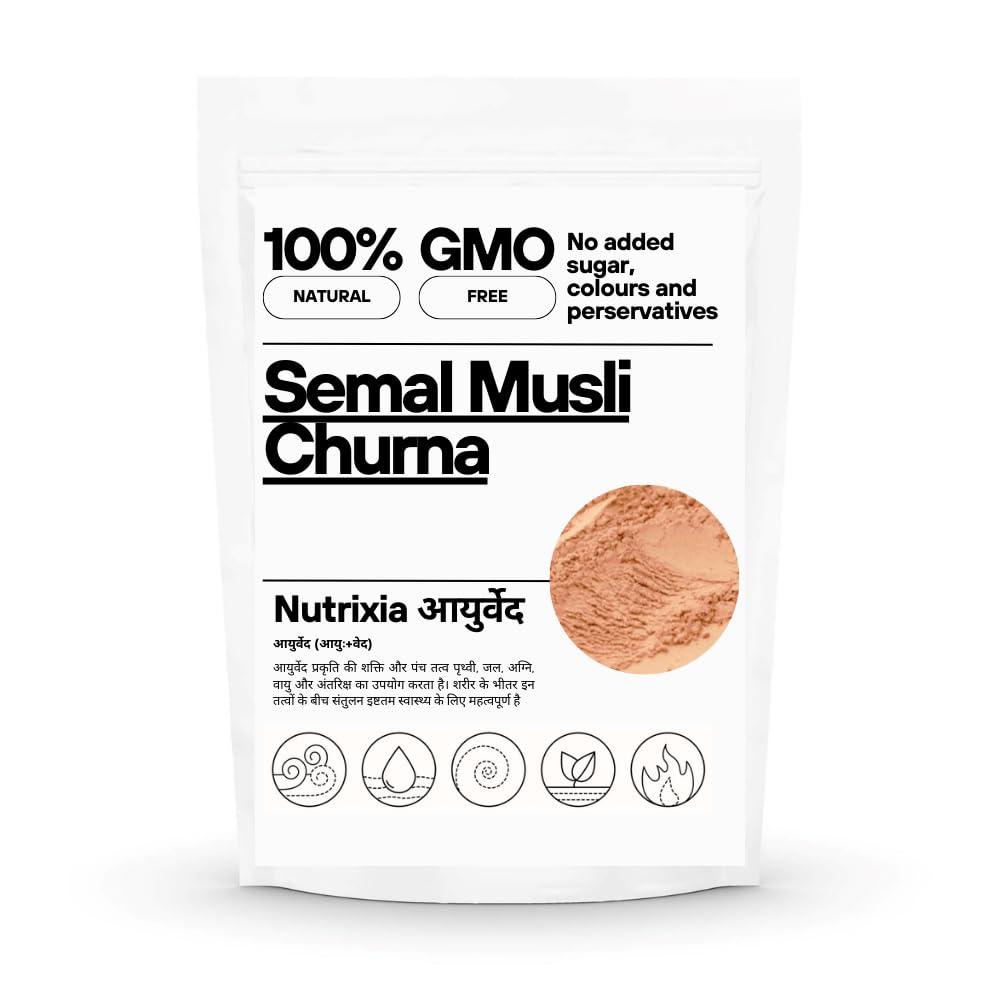 Nutrixia Food Semal Musli Powder -Bombax Mulabaricum Powder/Semal Musli Churna (250 Gms)