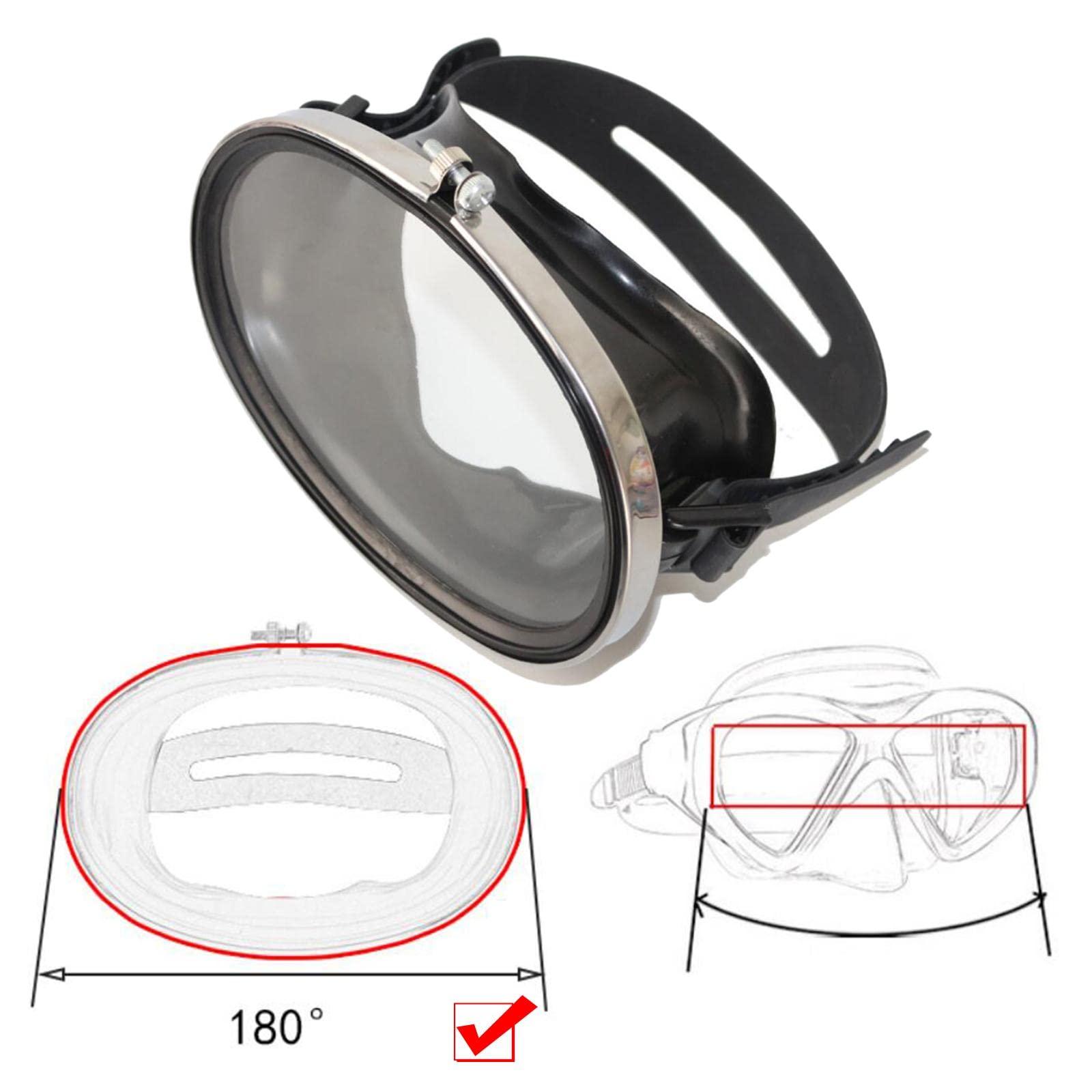 LOOM TREE Loom Tree Classic Oval Scuba Dive Mask No Fogging Tempered Glass Underwater Glasses Black