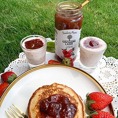 Orchard Lane Orchard Lane Combo Pack Low Sugar Strawberry Jam & Banana Date Vanilla Jam No Preservatives, Colours, 80% Fruit Content Low Calorie Jams, 280 Gm Each