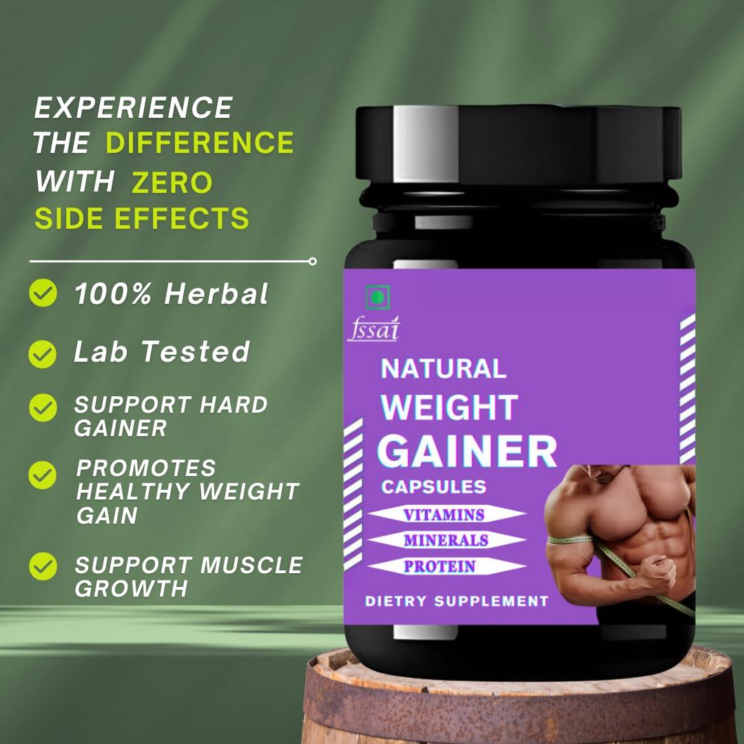 Generic Natural Weight Gainer Capsule | Ayurvedic Weight Gainer | upports Healthy Weight Gain Tablets to Improves Strength