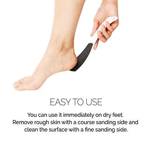 F3 systems F3 Systems S-Line Emery Foot file, Double-Sided Pedicure Tool, Effective for Cracked Heel, Ergonomic Design for Easy Grip
