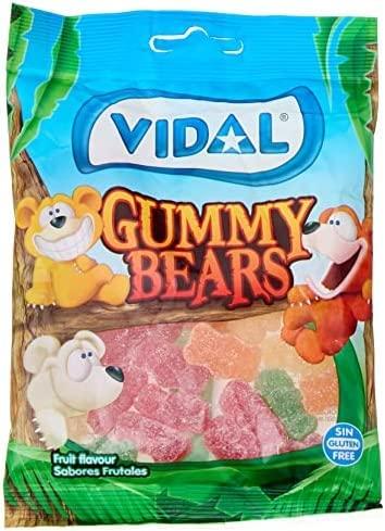 VIDAL MELLOWS Vidal Gummy Bears | Premium Jelly candy | Imported Jelly bear Candy, Net Weight 100g (Pack of 3)