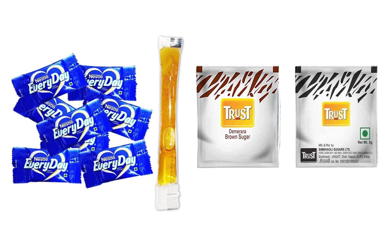PRO ORGANIC LIFE PRO ORGANIC LIFE Nestle Everyday Dairy Creamer Sachets(3gm.*300)TRUST Brown sugar sachet(5gm.*400)/TRUST White sugar Sachets(5gm.*400)/PRO ORGANIC LIFE Honey Sachets (8gm*40)