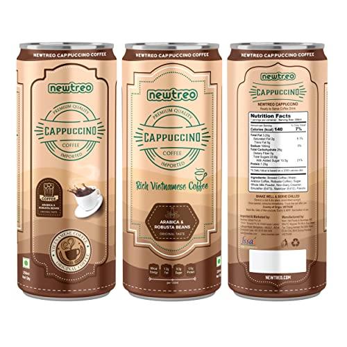 Newtreo Newtreo Vietnamese Coffee | 3 x Caffè Latte & 3 x Cappuccino Coffee Combo I Arabica & Robusta Beans | Premium Coffee Drink | Imported from Vietnam | 6 x 250ml cans