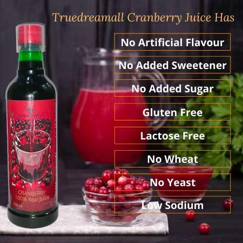 TRUEDREAMALL TRUEDREAMALL CRANBERRY - Pure Quality, Unsweetened, Pure & Organic (750 ml Concentrated)