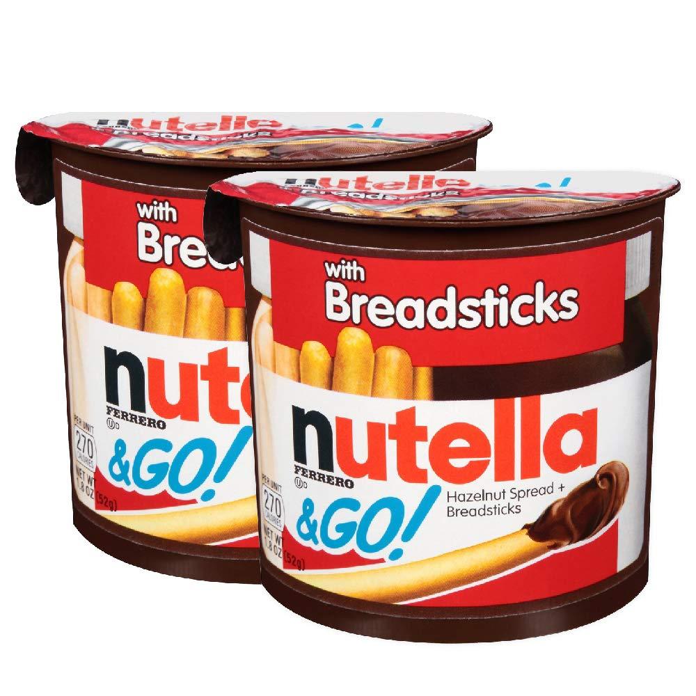 Nutella Nutella & Go with Breadsticks, 2 Pack, 2 x 52 g