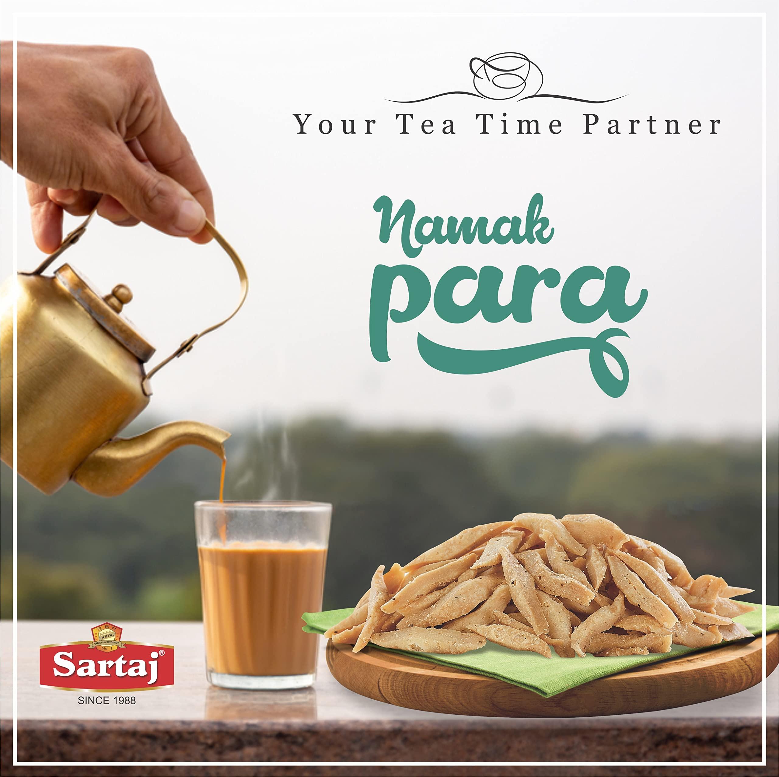 Sartaj Sartaj Namak Para | Namkeen Mathri | Ready to Snack, 400g, Namkeen/ Mathri/ Nimki/ Namakpara - evening Tea Time Snacks