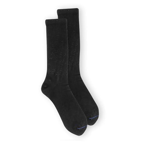 Dr. Scholl\'s Dr. Scholl\'s Women\'s Diabetes and Circulatory Crew Socks Value Pack 6 Pair - Black - Women\'s Shoe Size: 4-10
