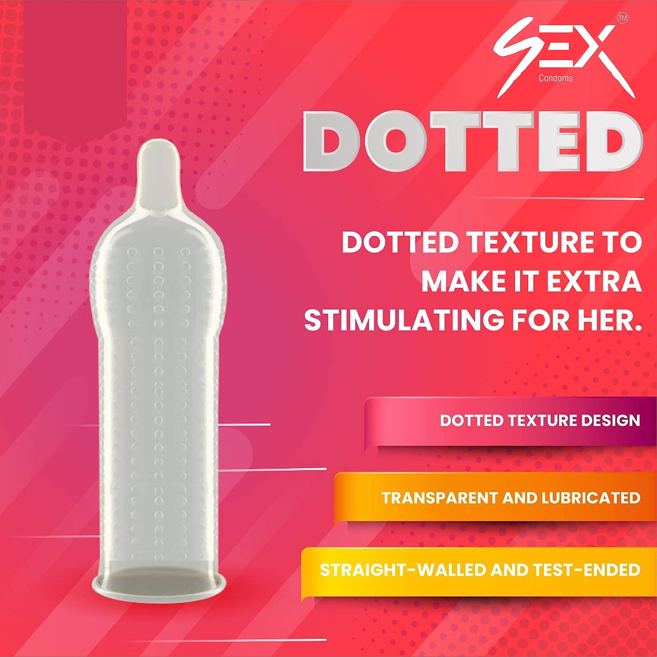 MEDIBAR MEDIBAR More Dots Condoms for Men | Vibe Orange ~ First time with (1600 DOTS) For more Last-Long pleasure | 10 Count (Pack of 3)