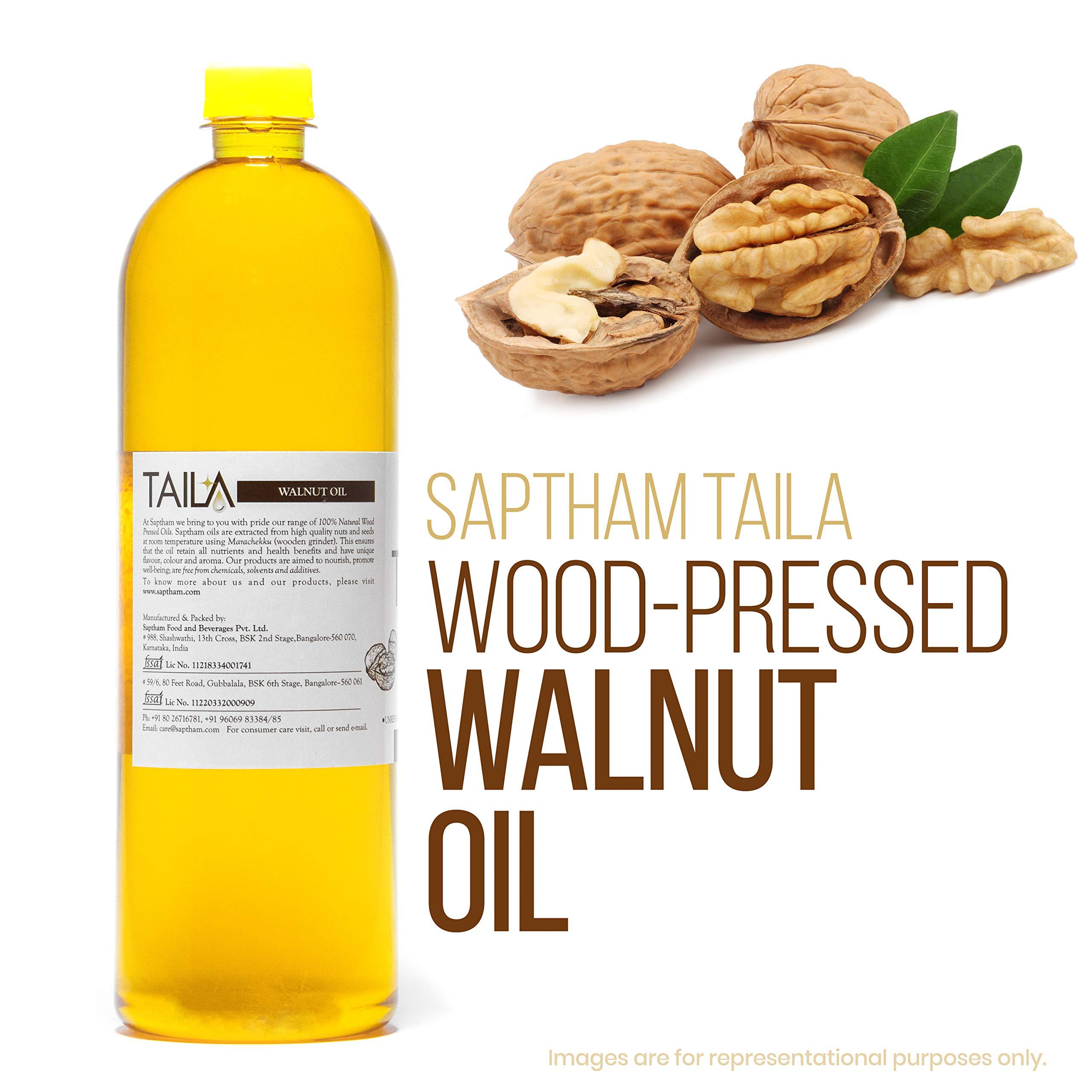Saptham Saptham Taila 100% Wood Pressed/Cold Pressed Walnut Oil (100 ML)