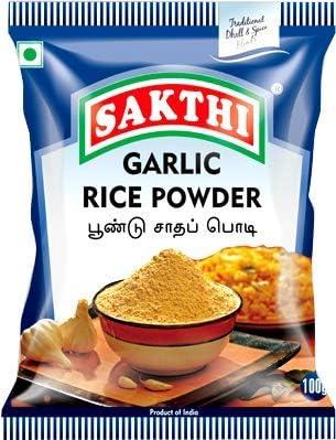 SAKTHI SAKTHI 100g Chilly Chutney Powder + 100g Dhal Rice Powder + 100g Garlic Rice Powder + 50g Lemon Rice Powder + 50g Tamarind Rice Powder | South Indian Flavoured Premium Spices Blend Rice Powder (Combo Pack)