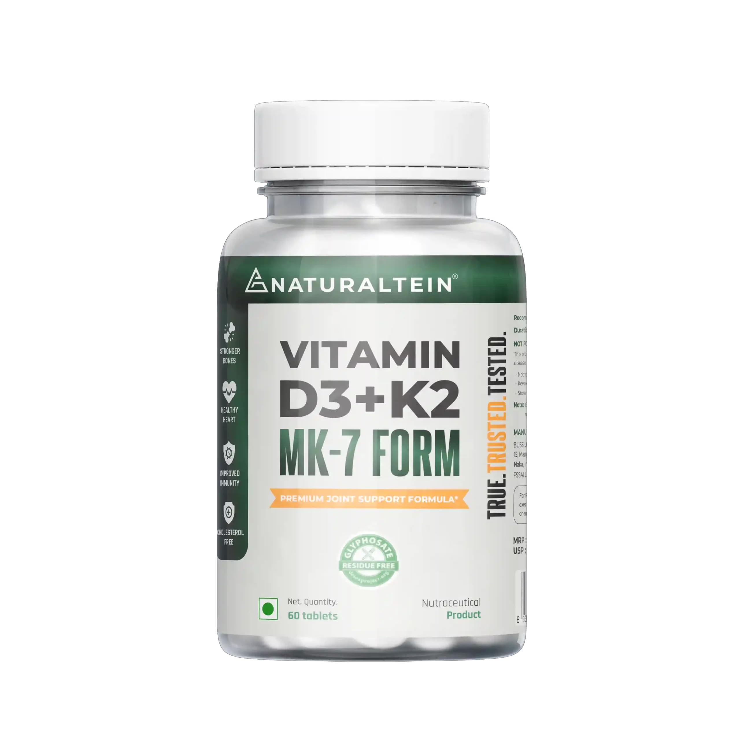 NATURALTEIN NATURALTEIN Vitamin K2+D3 (60 Tablets)