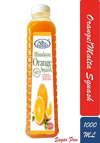 Badrika Badrika Pure Natural Uttarakhand Lychee | Litchi And Pahari Malta | Orange Squash 1000 ML Each (Sugar Free)