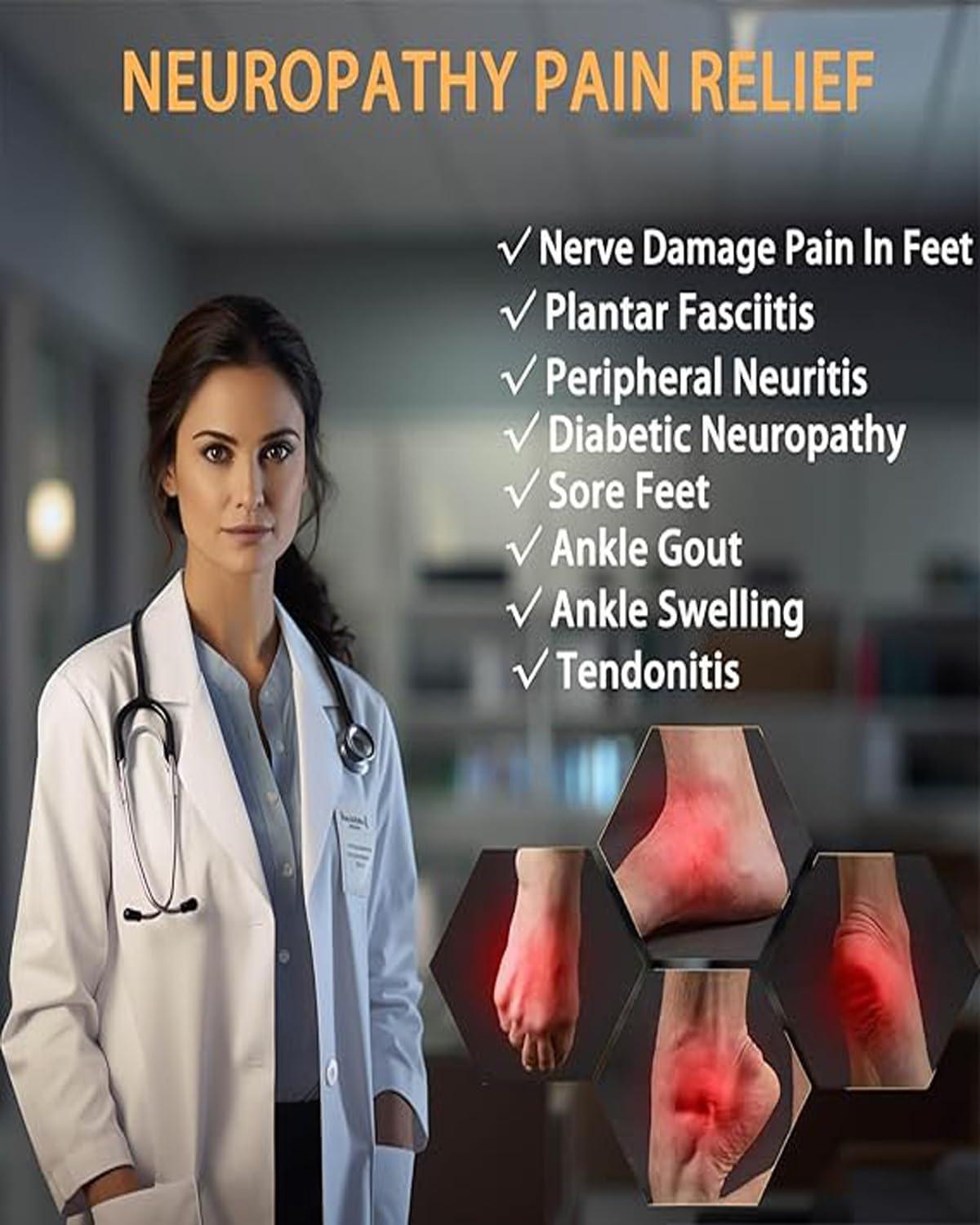 NHCDFA NHCDFA 3 Pairs Compression Socks for Women, Neuropathy Socks, Arch Support, Foot & Ankle Swelling, Achilles Tendon, Heel Pain, Injury Recovery (IN, Alpha, Free Size, blcak, white and brown)