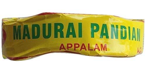 Madurai Pandian Madurai Pandian Plain Flavor South Indian Papad - Pack of 4 x 100gm (400 gm)