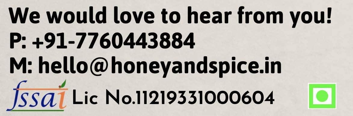 Honey and Spice Honey and Spice Honey Rose Gulkand with Raw Honey & Finest Rose Petals- 400 Gm and Pure Raw Wild Honey Single Origin Unblended Natural- 250 Gm